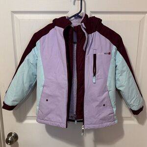 Swiss Tech Kids 2 in 1 Jacket - Burgundy, Lavender, Light Blue